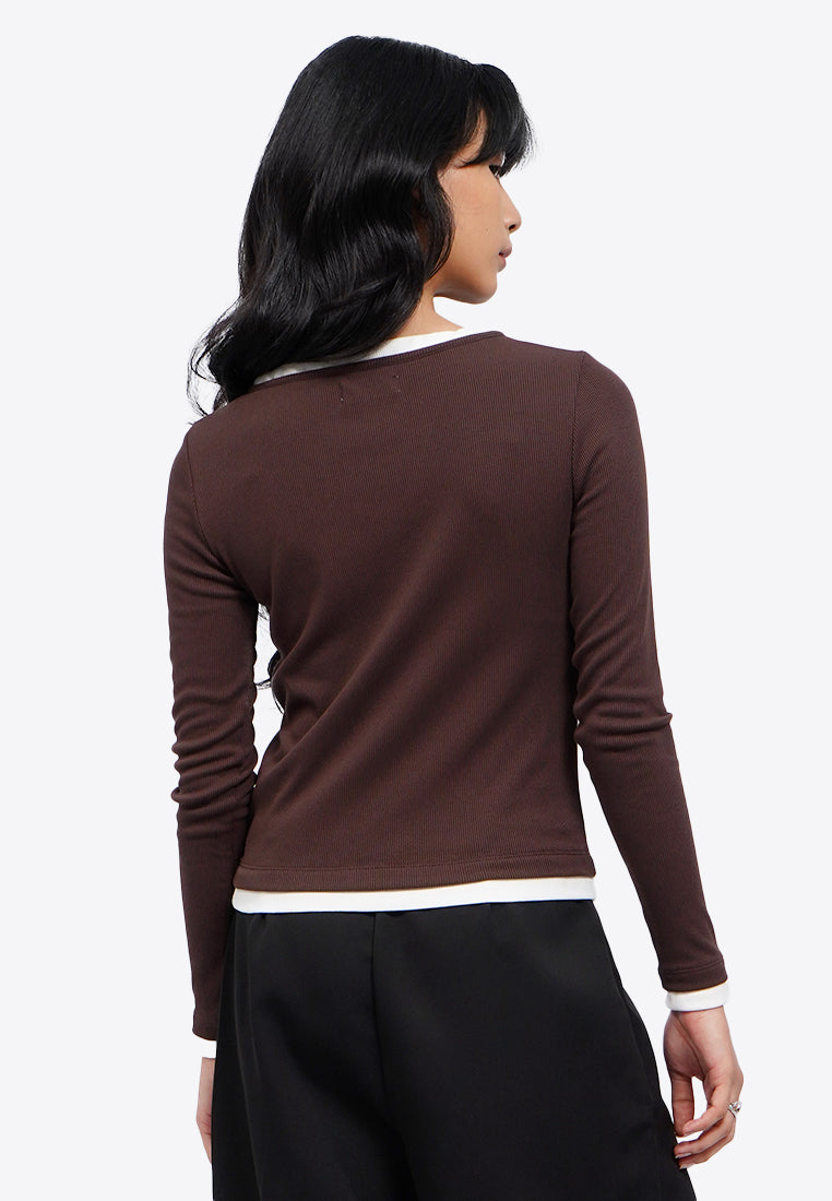 Double Layer Long Sleeve Top