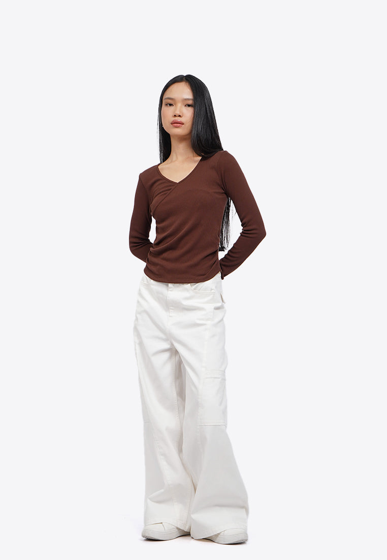 Long Sleeve Wrapped Top
