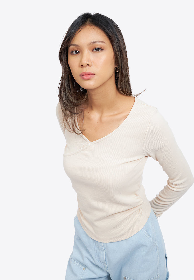 Long Sleeve Wrapped Top