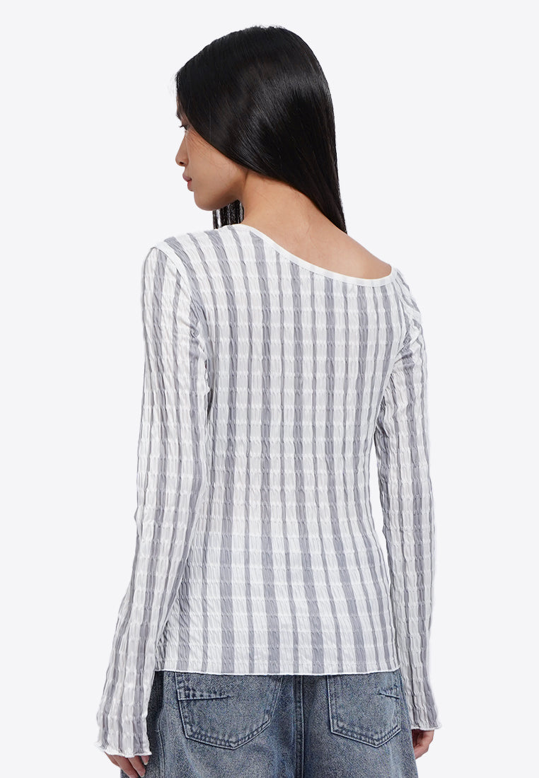 Asymmetric Long Sleeve Top