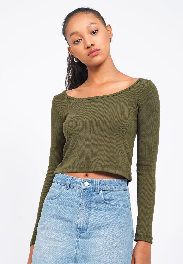 Long Sleeve Rib Top