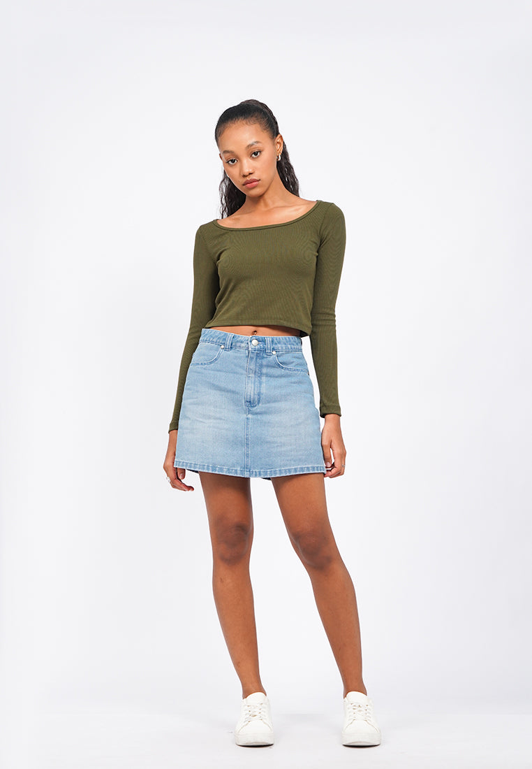 Long Sleeve Rib Top