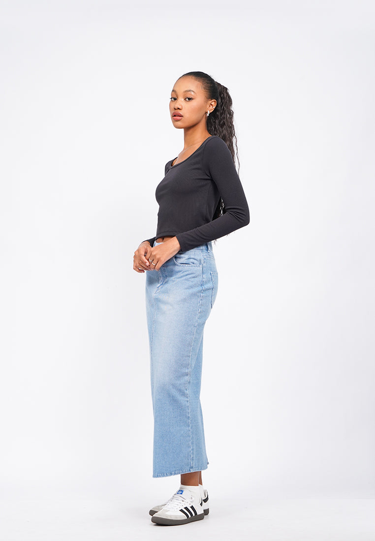 Long Sleeve Rib Top