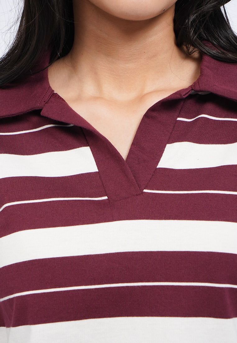 Long Sleeve Stripes Rugby T-Shirt