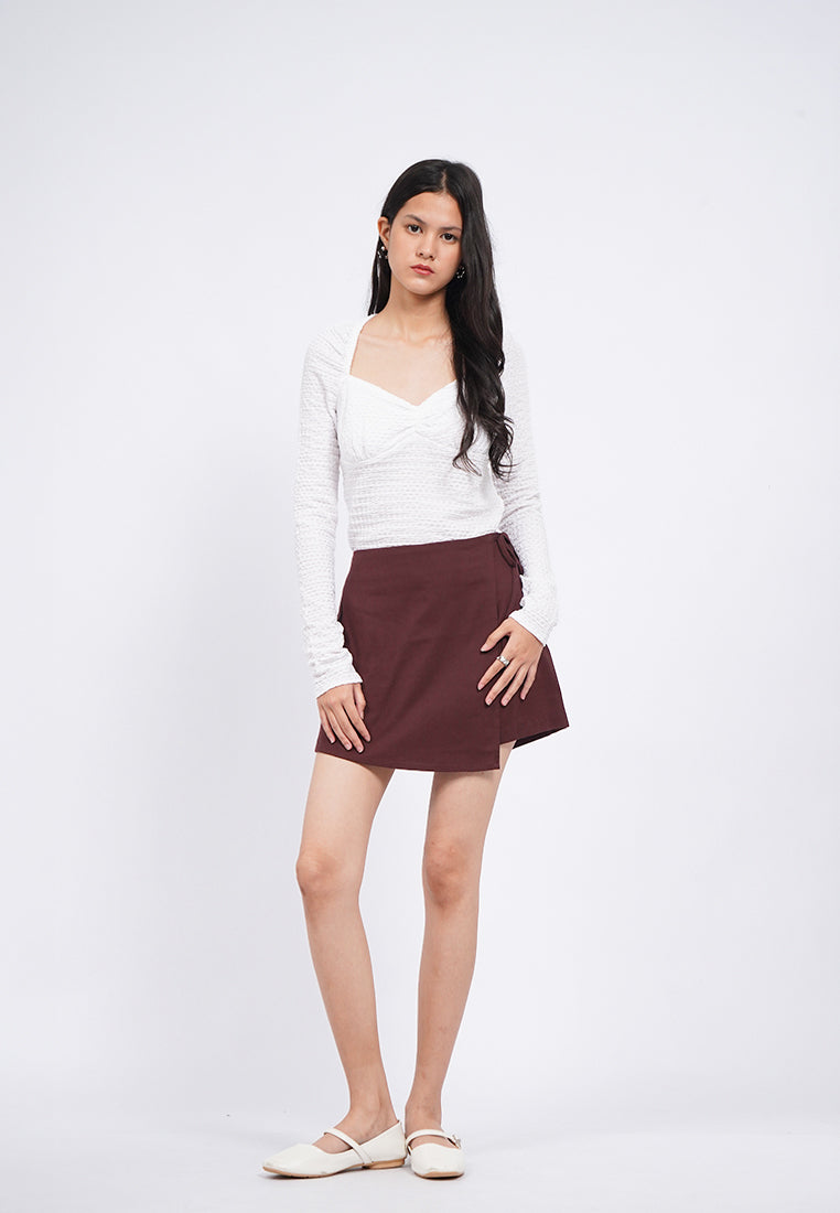 Textured Long Sleeve Knit Top