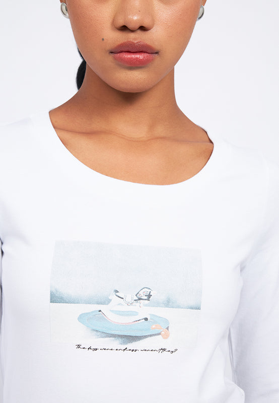 Scoop Neck Long Sleeve Top