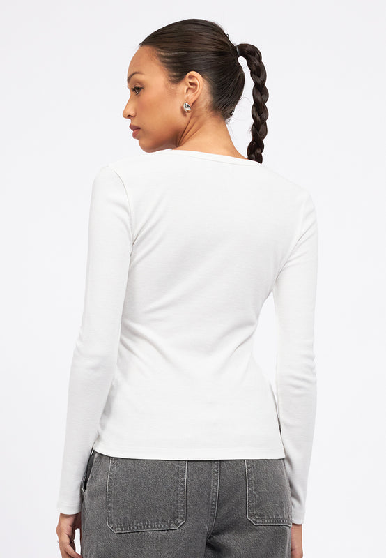 Button Up Long Sleeve Top
