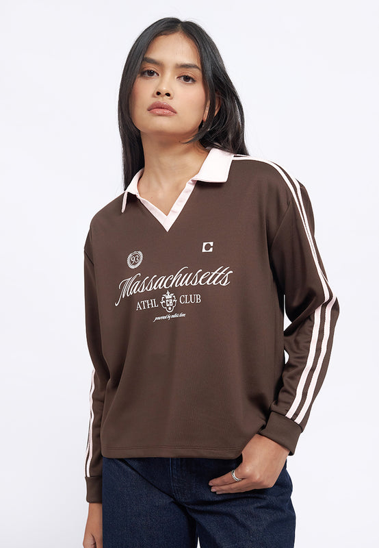 Printed Long Sleeve Loose Jersey