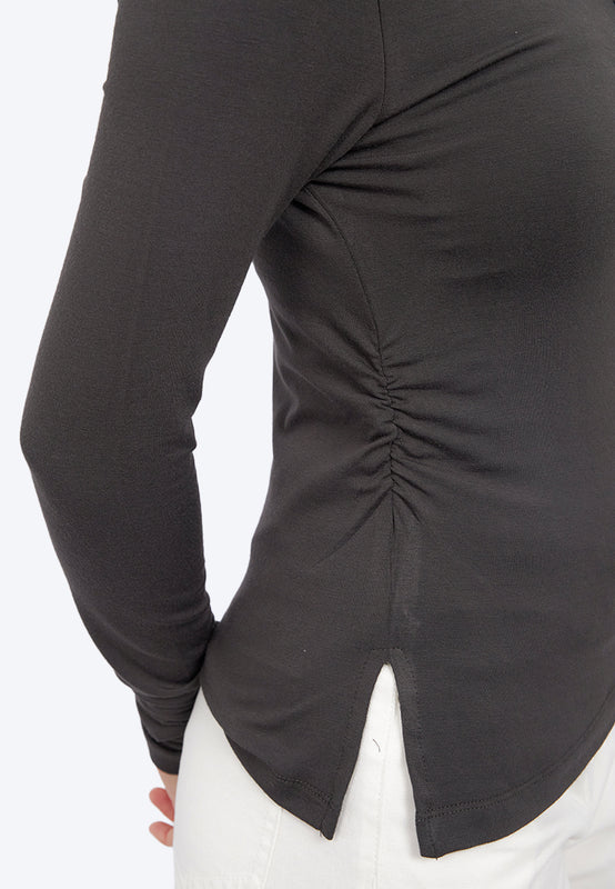 Long Sleeve Asymmetric Top