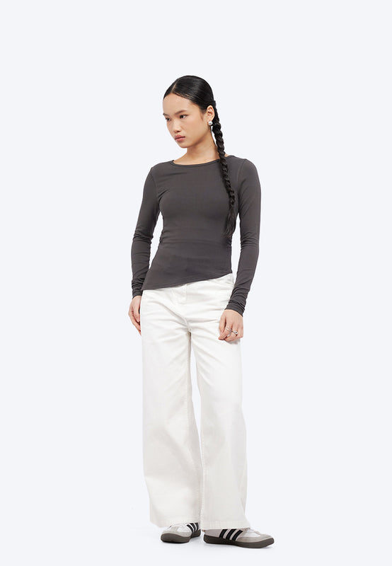Long Sleeve Asymmetric Top