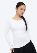 Long Sleeve Asymmetric Top