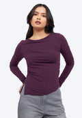 Long Sleeve Asymmetric Top