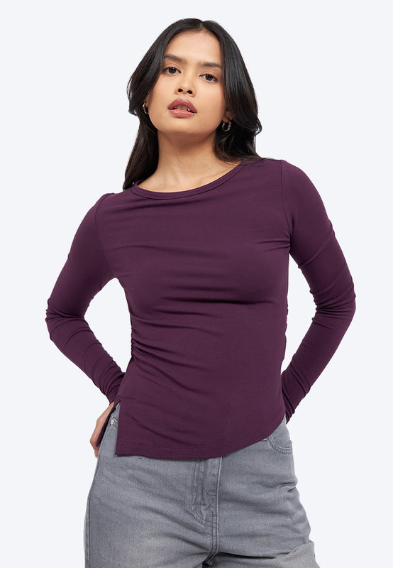 Long Sleeve Asymmetric Top