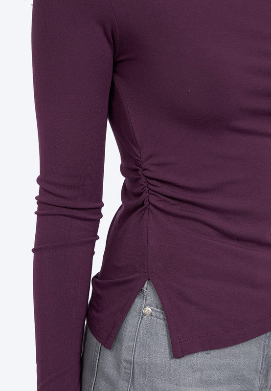 Long Sleeve Asymmetric Top