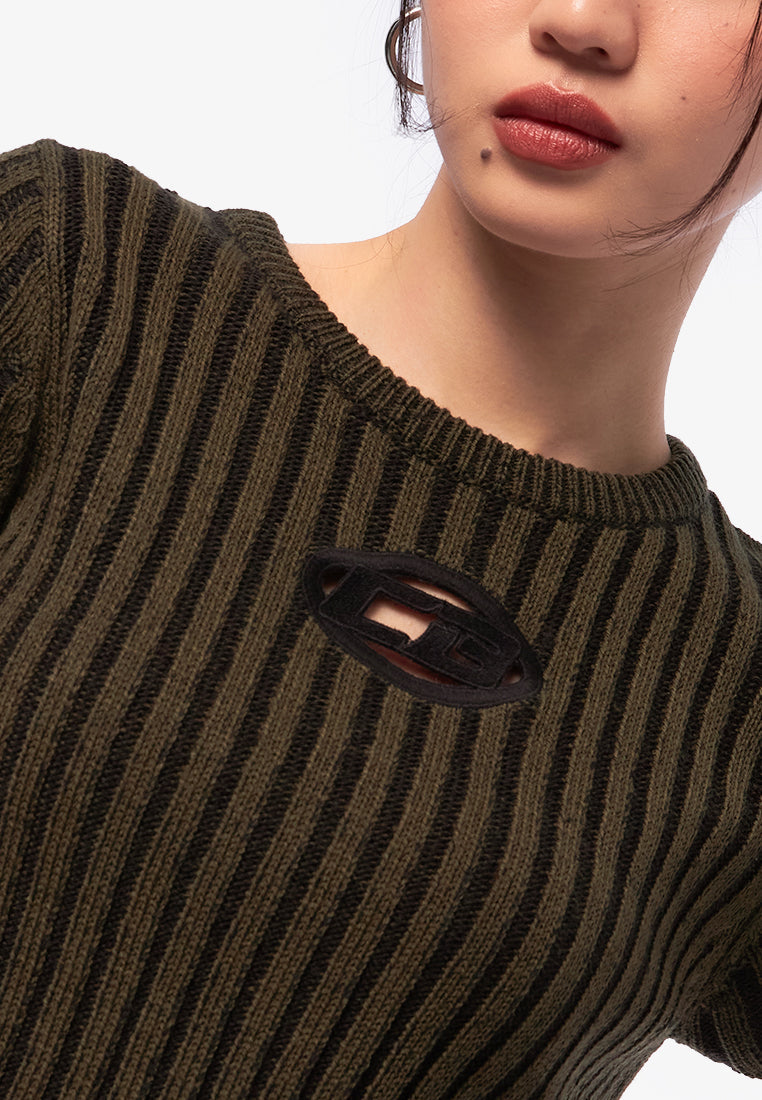 Ribbed Short Sleeve Top