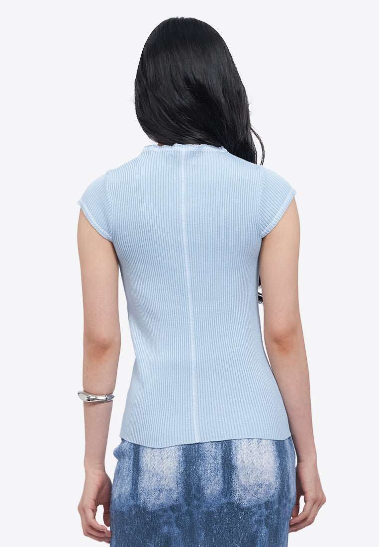 Cap Sleeve Column Knit Top