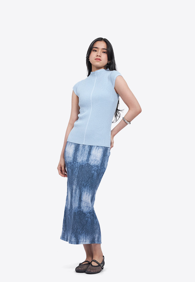 Cap Sleeve Column Knit Top