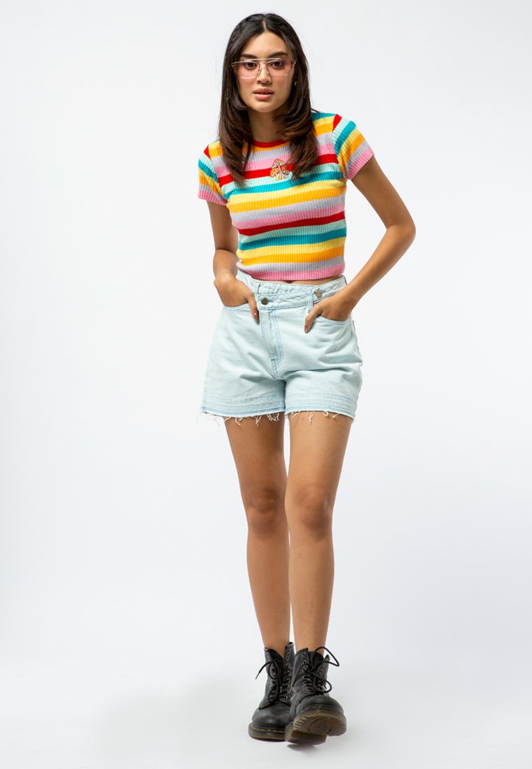 Multicolor Top with Embroidery