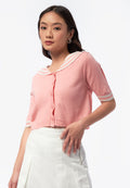 Sailor Short Sleeve Knit Top