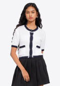 Contrast Hem Knit Top