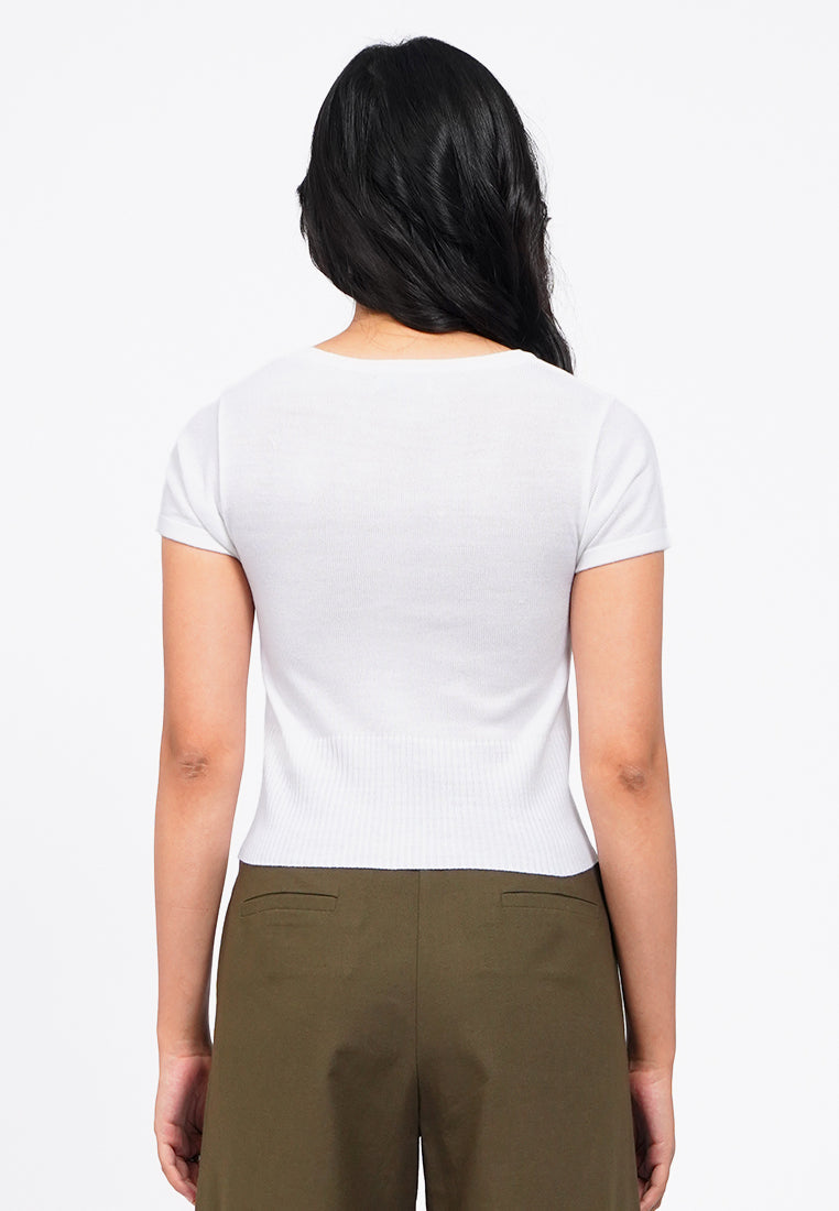 Button Up Short Sleeve Top