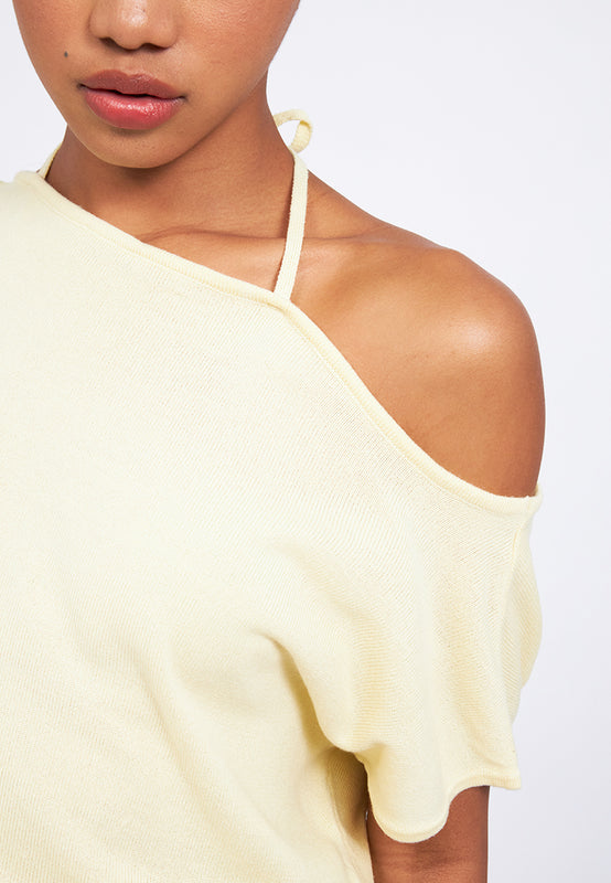Strap Details One Shoulder Top