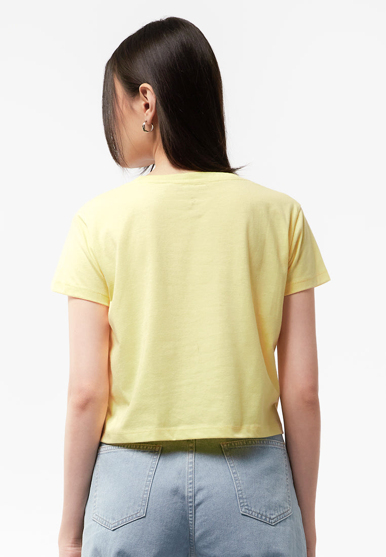 Short Sleeve Graphic Crop T-Shirt