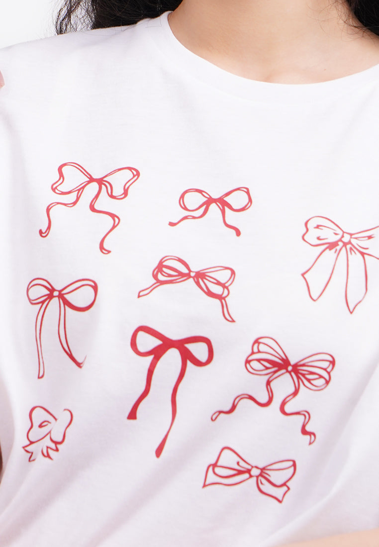 Short Sleeve Graphic Crop T-Shirt