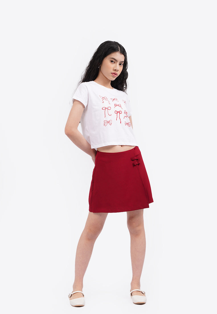 Short Sleeve Graphic Crop T-Shirt