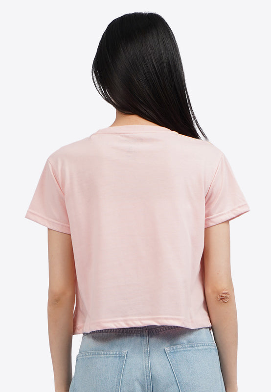 Short Sleeve Graphic Crop Tee