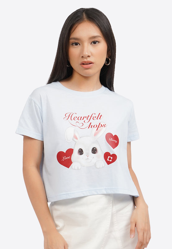 Short Sleeve Graphic Crop Tee