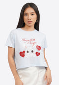 Short Sleeve Graphic Crop Tee