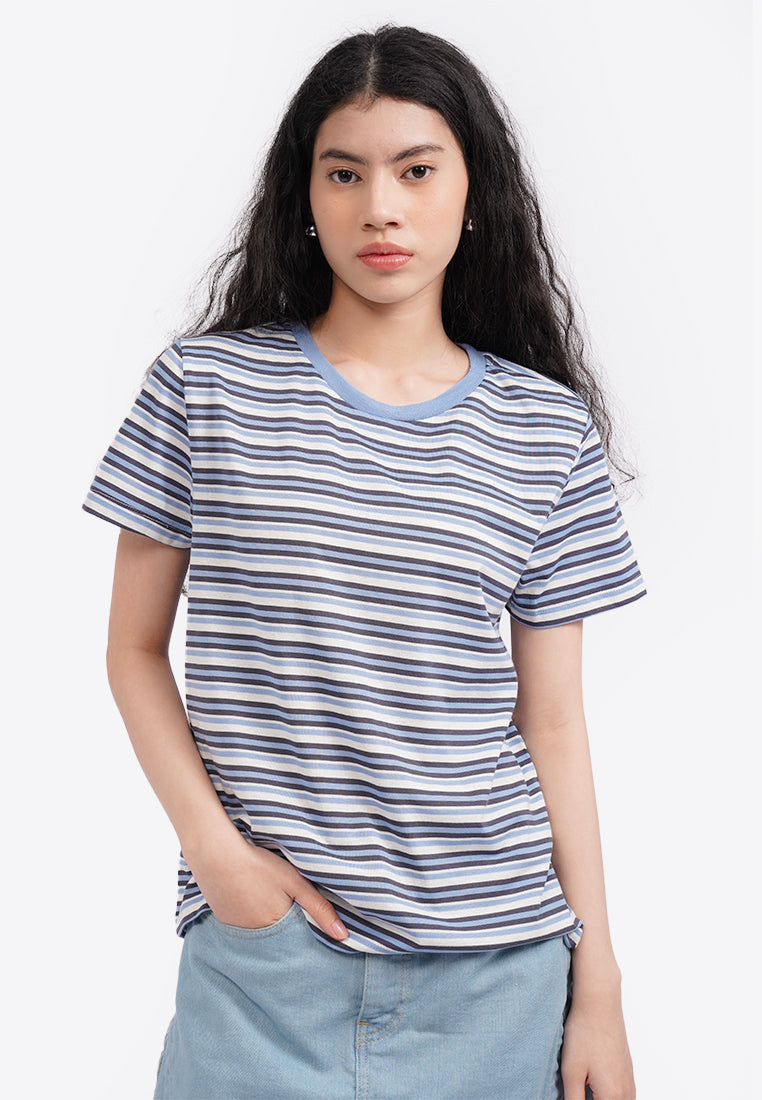 Short Sleeeve Stripes T-Shirt