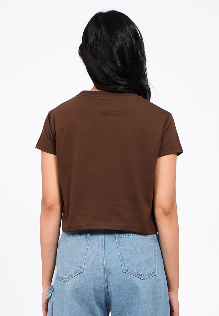 Short Sleeve Graphic Crop T-Shirt