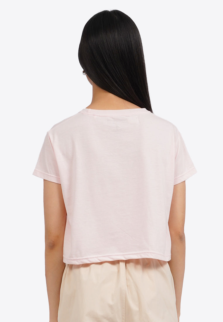 Short Sleeve Graphic Crop T-Shirt