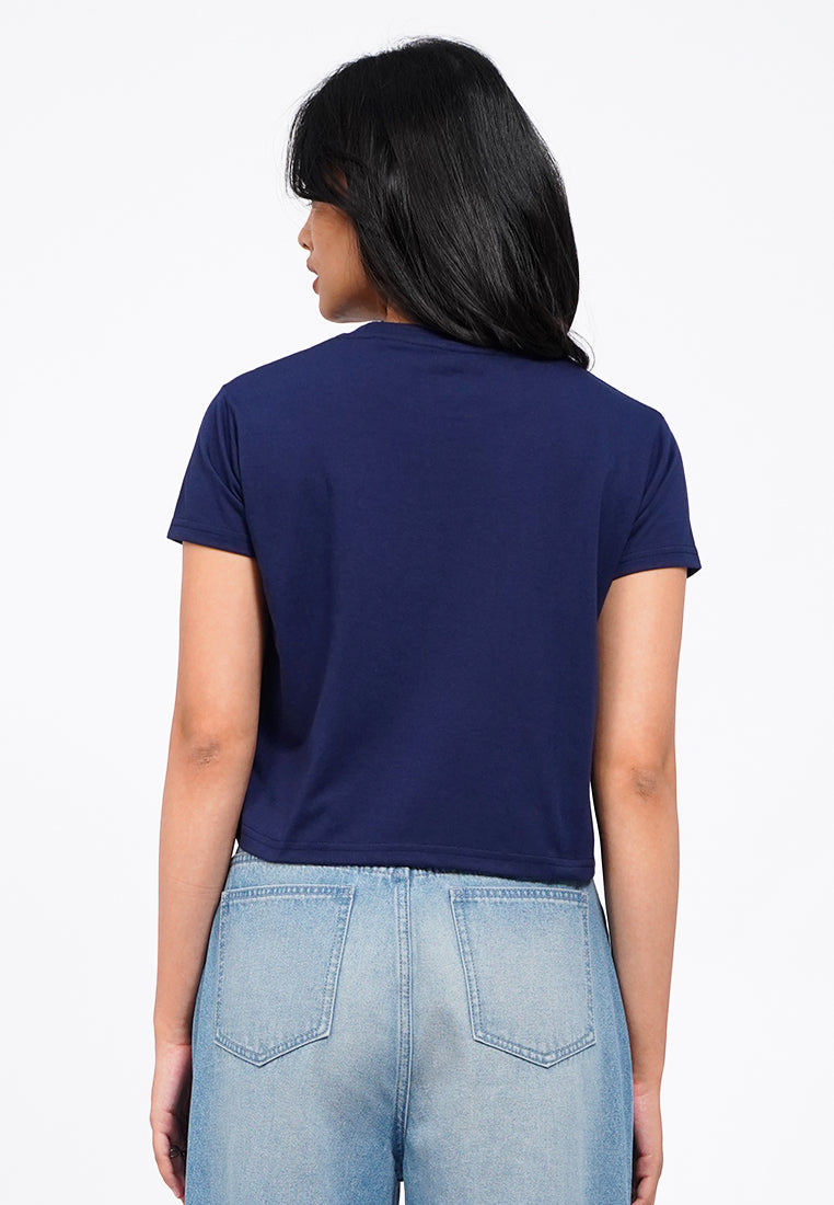 Short Sleeve Graphic Crop T-Shirt