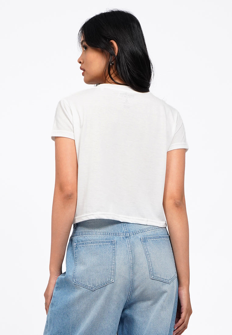 Short Sleeve Graphic Crop T-Shirt