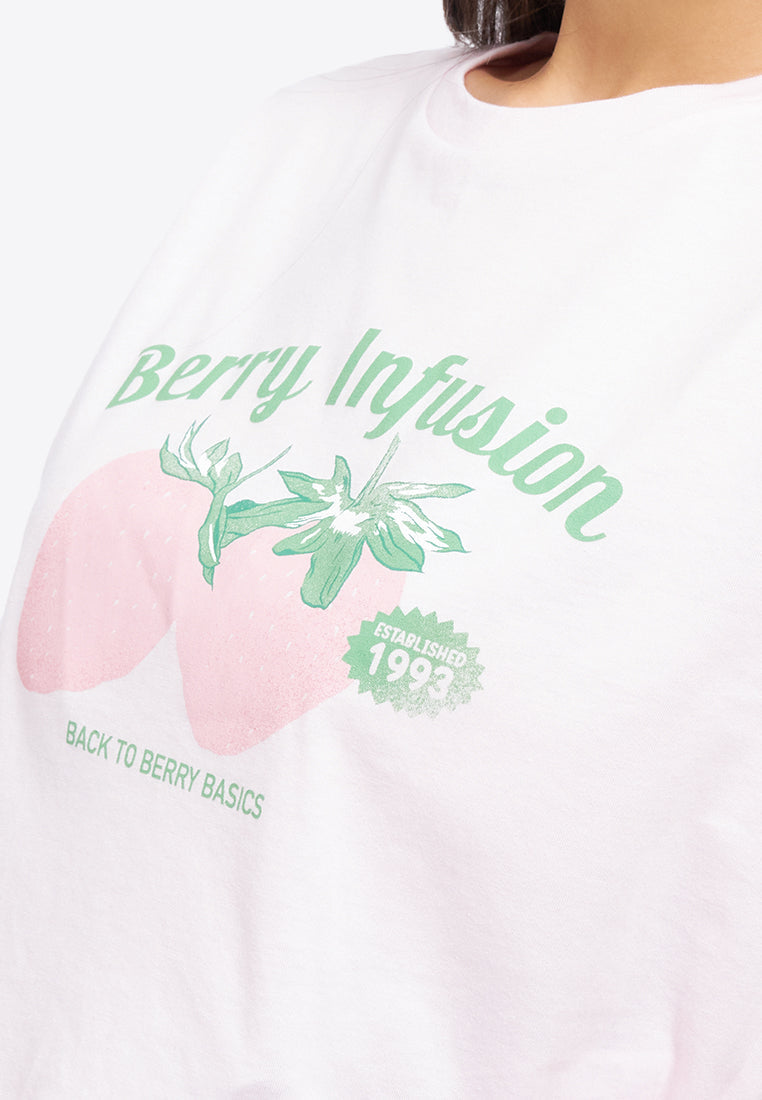 Short Sleeve Graphic Crop T-Shirt