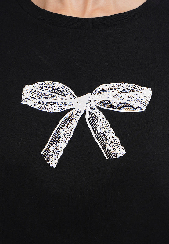 Short Sleeve Graphic Crop T-Shirt