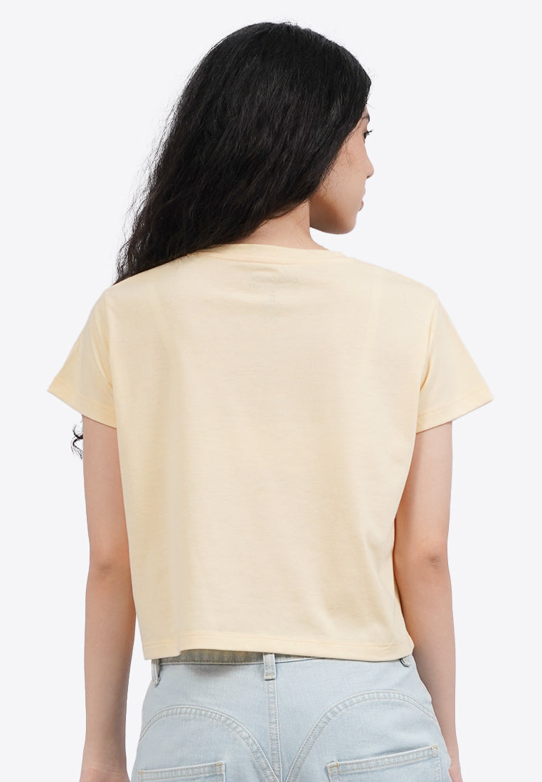 Short Sleeve Graphic Crop T-Shirt