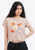 Short Sleeve Graphic Crop T-Shirt