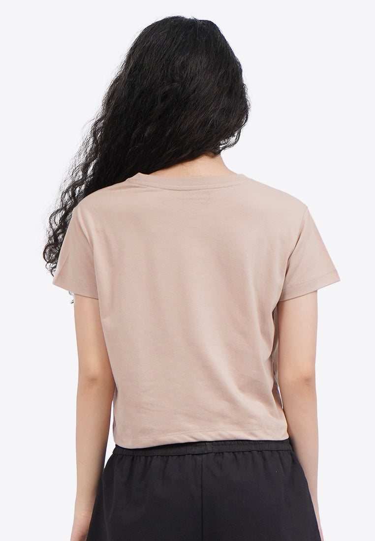 Short Sleeve Graphic Crop T-Shirt