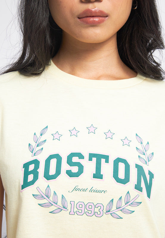 Short Sleeve Graphic Crop T-Shirt