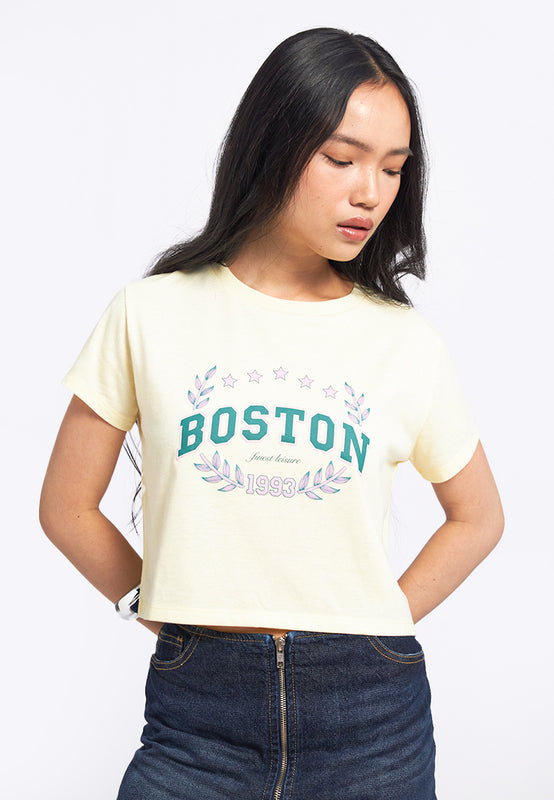 Short Sleeve Graphic Crop T-Shirt