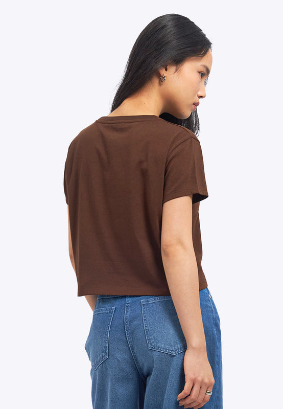 Short Sleeve Graphic Crop T-Shirt