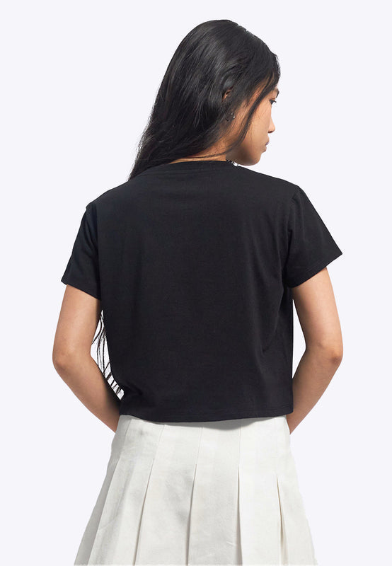 Short Sleeve Graphic Crop T-Shirt