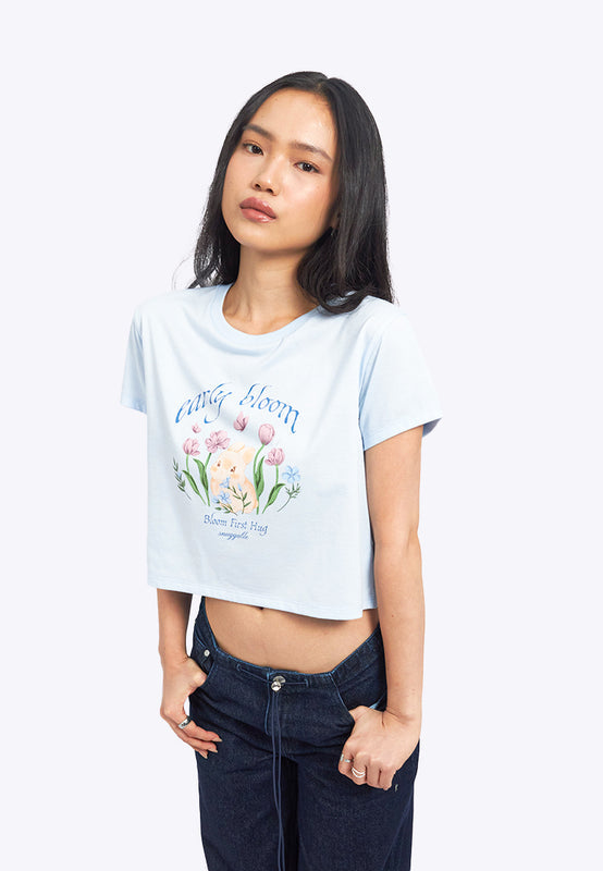 Short Sleeve Graphic Crop T-Shirt