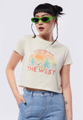 Short Sleeve Graphic Crop T-Shirt