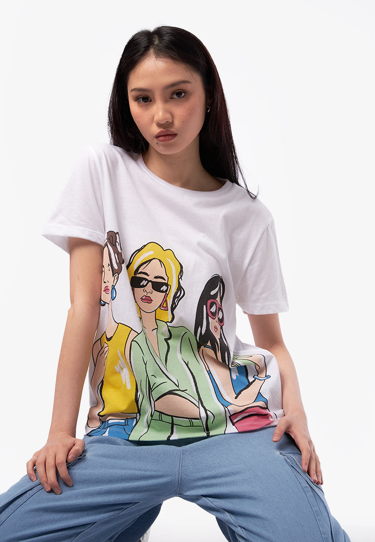 Graphic Short Sleeve T-Shirt Off White