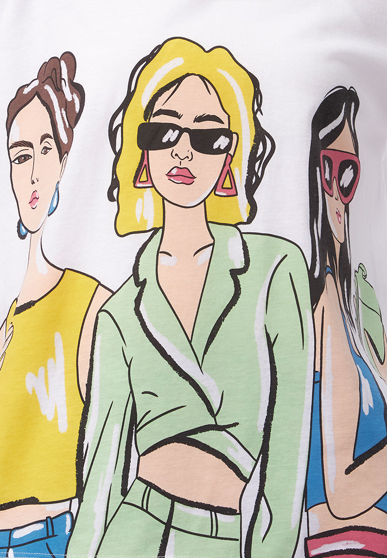 Graphic Short Sleeve T-Shirt Off White